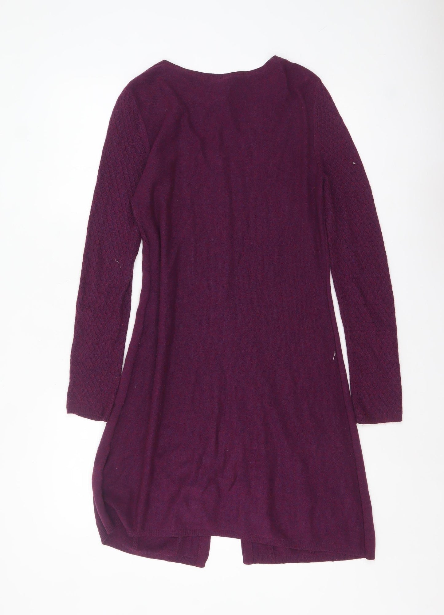 White Stuff Women’s Purple Long Sleeve A-Line Knit Dress Size 10