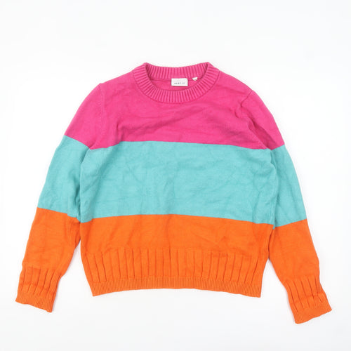 Next Women’s Multicoloured Crew Neck Knit Jumper Medium