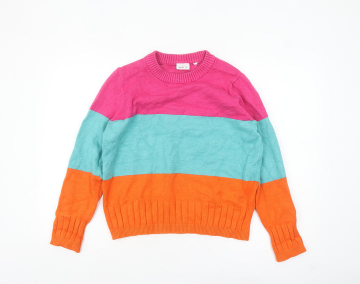Next Women’s Multicoloured Crew Neck Knit Jumper Medium