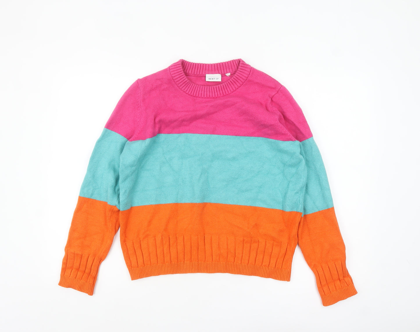 Next Women’s Multicoloured Crew Neck Knit Jumper Medium