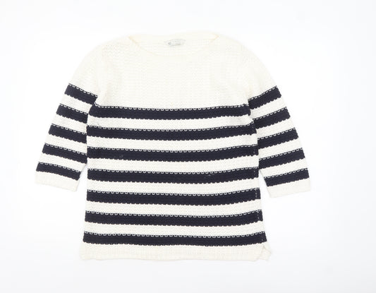 BHS Women’s Multicoloured Striped Knit Jumper Size 14