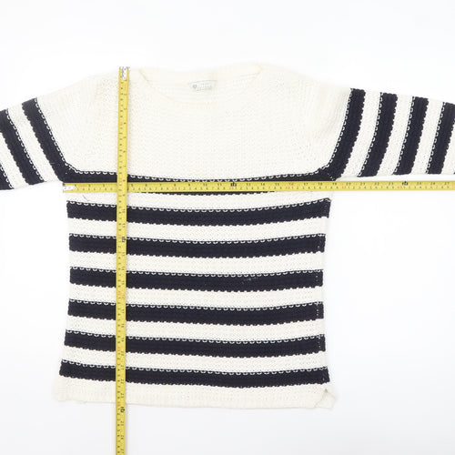 BHS Women’s Multicoloured Striped Knit Jumper Size 14