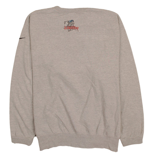 Nike Mens Grey East Union Basketball Sweatshirt L Pullover