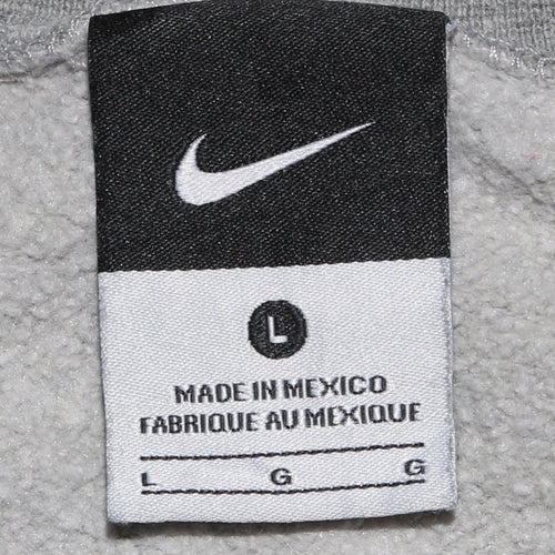 Nike Mens Grey East Union Basketball Sweatshirt L Pullover