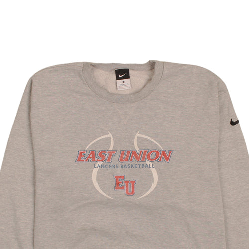 Nike Mens Grey East Union Basketball Sweatshirt L Pullover