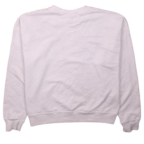 Champion Women's White Small Pullover Sweatshirt Classic Logo