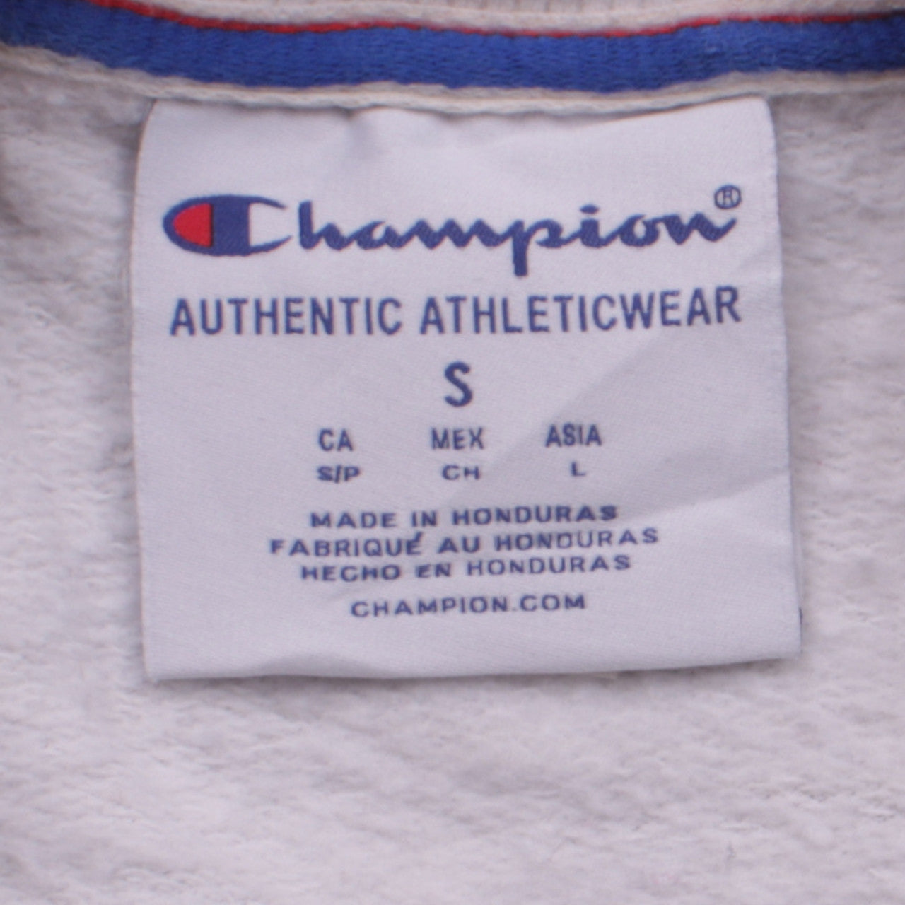Champion Women's White Small Pullover Sweatshirt Classic Logo