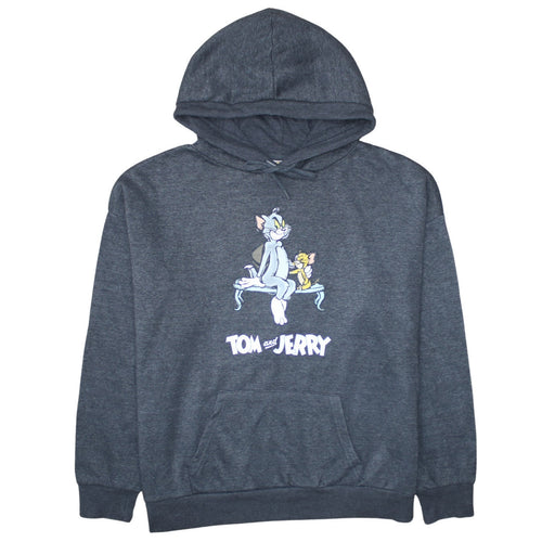 Primark Women’s Grey Tom & Jerry Pullover Hoodie Size L 14/16