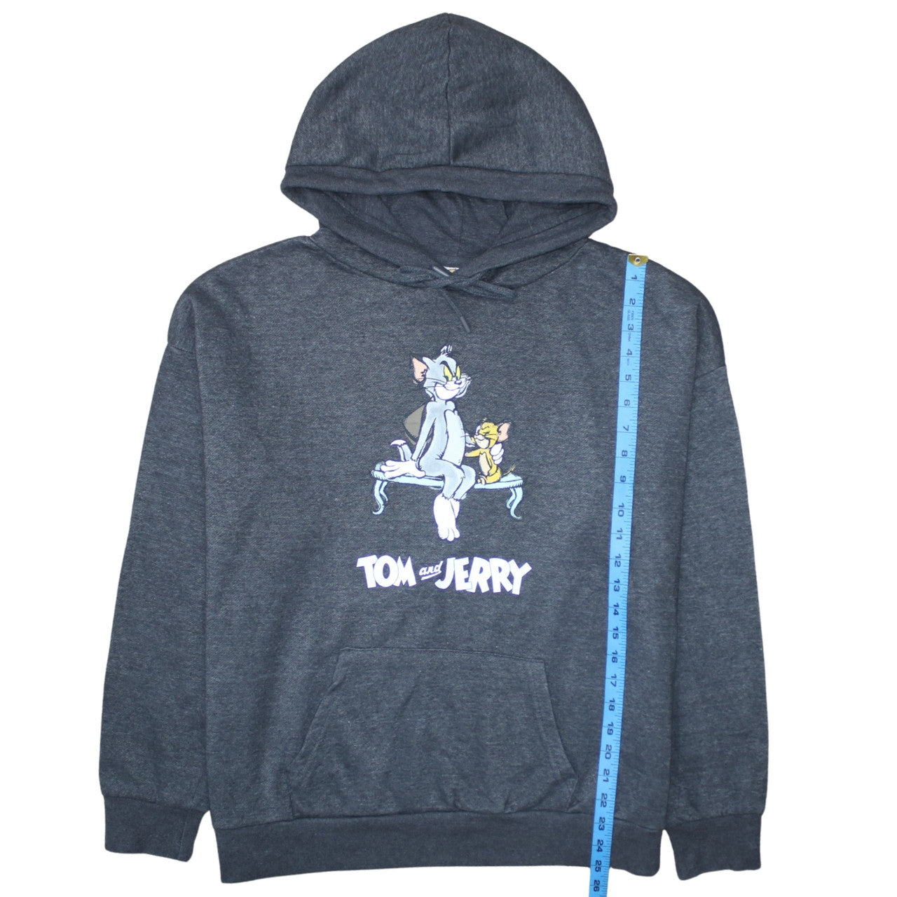 Primark Women’s Grey Tom & Jerry Pullover Hoodie Size L 14/16