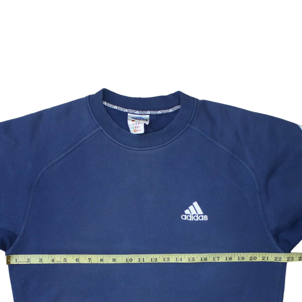 Adidas Mens Blue M Crew Neck Pullover Sweatshirt Sports Style