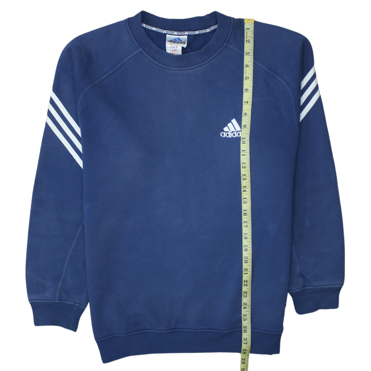 Adidas Mens Blue M Crew Neck Pullover Sweatshirt Sports Style