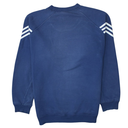 Adidas Mens Blue M Crew Neck Pullover Sweatshirt Sports Style