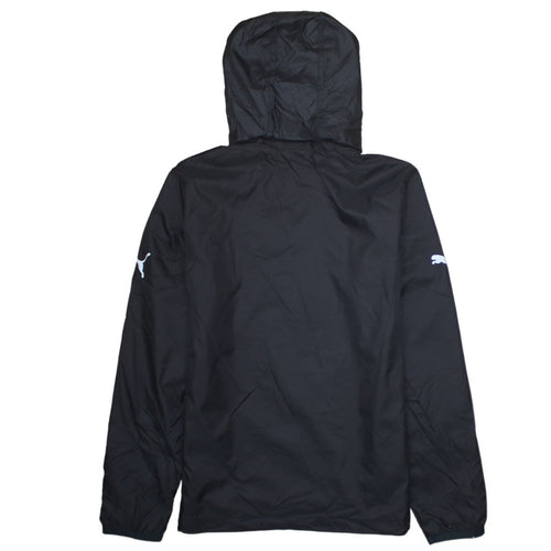 Puma Boys Black Hooded Windbreaker Jacket 14 Years Full Zip Lightweight