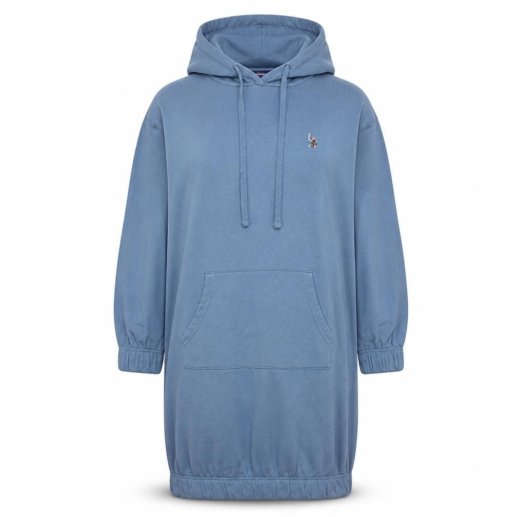 U.S. Polo Assn. Women’s Grey Hoodie T-Shirt Dress S Casual