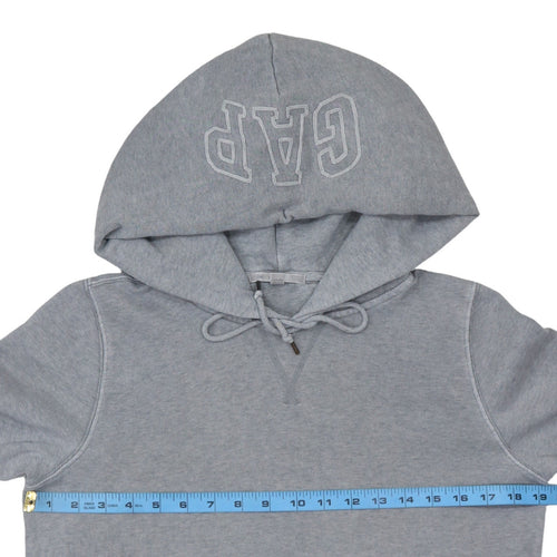 GAP Women’s Grey Pullover Hoodie Sweatshirt M Embroidered NYC Logo