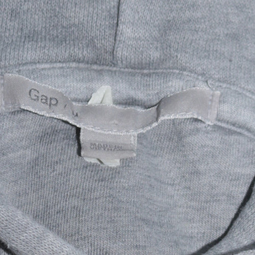 GAP Women’s Grey Pullover Hoodie Sweatshirt M Embroidered NYC Logo