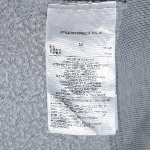 GAP Women’s Grey Pullover Hoodie Sweatshirt M Embroidered NYC Logo