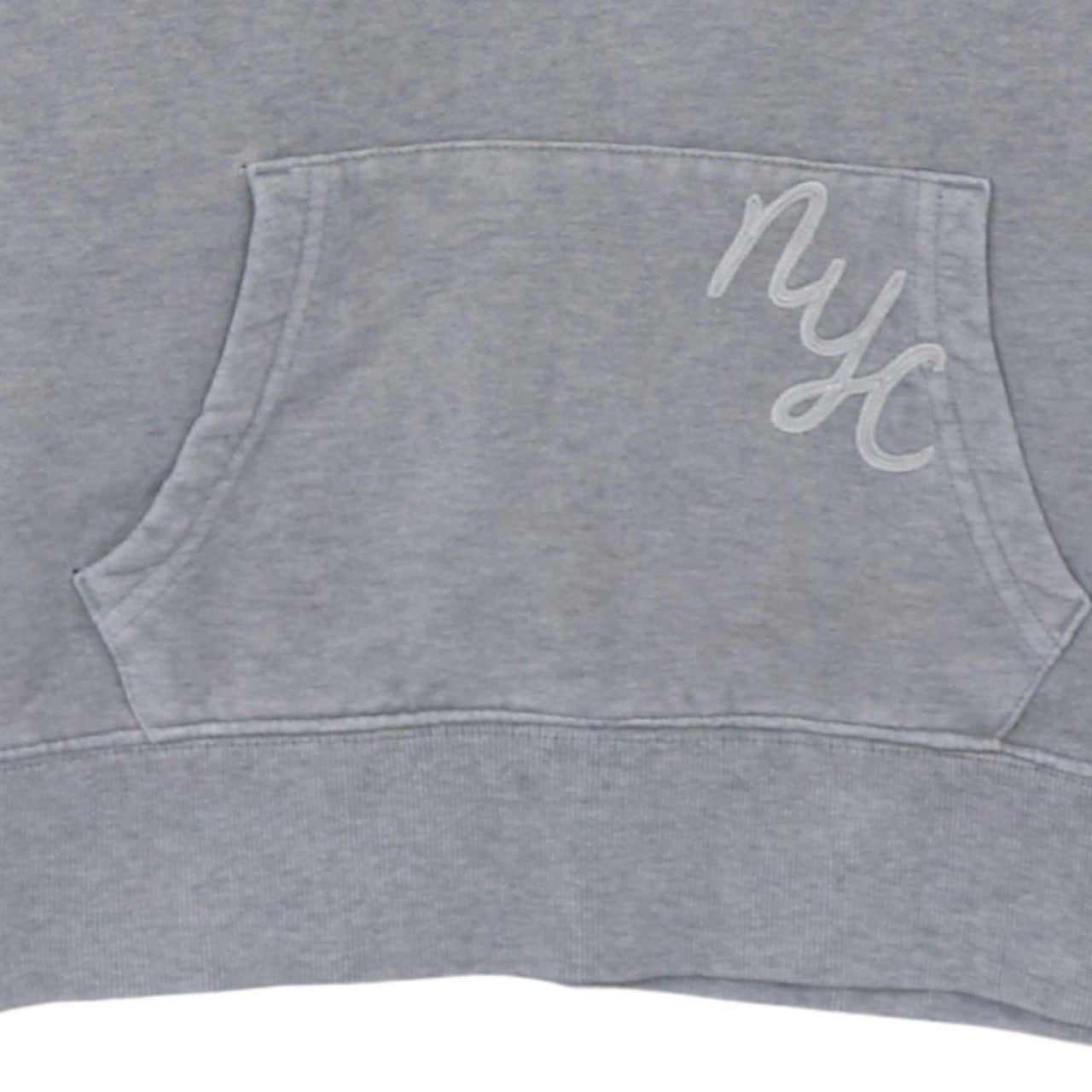 GAP Women’s Grey Pullover Hoodie Sweatshirt M Embroidered NYC Logo