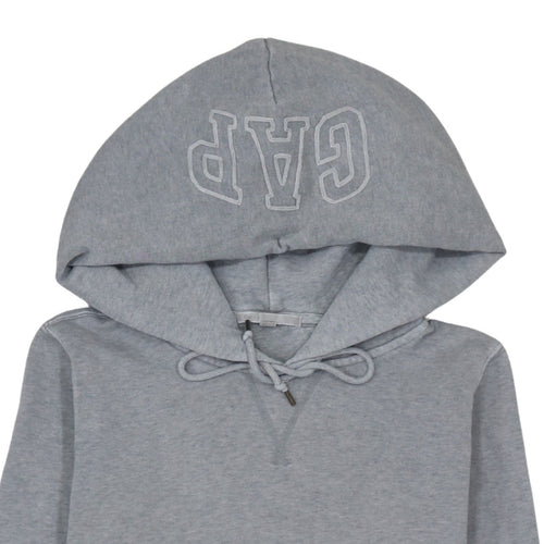 GAP Women’s Grey Pullover Hoodie Sweatshirt M Embroidered NYC Logo