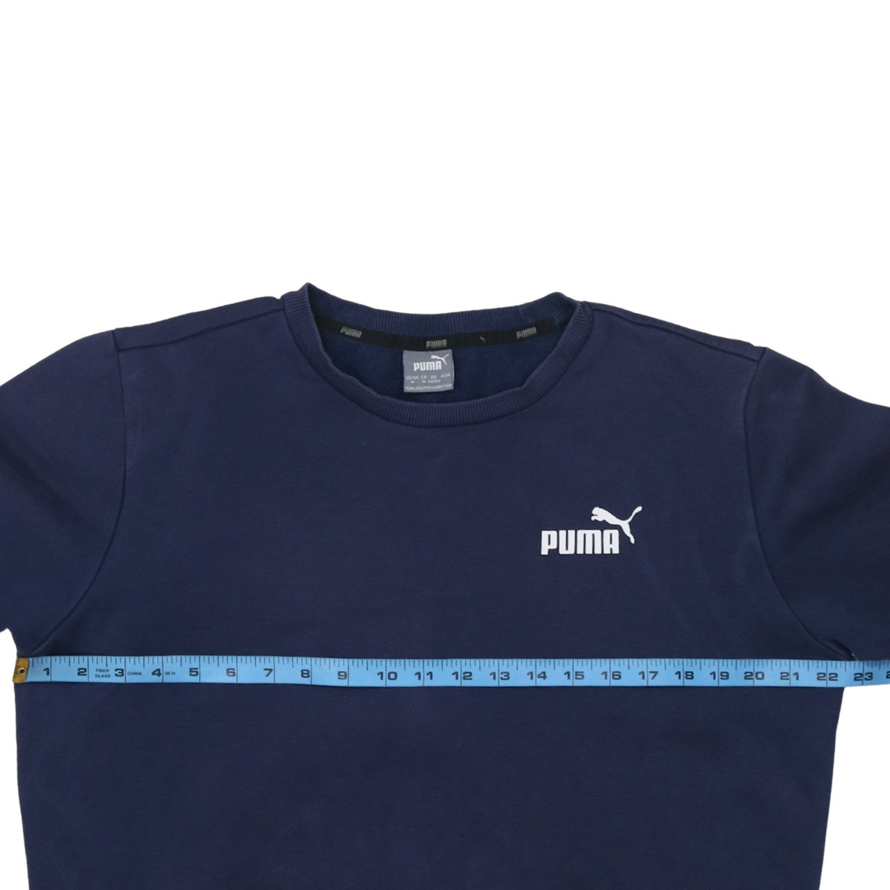 Puma Mens Blue Crew Neck Pullover Sweatshirt M Regular Fit