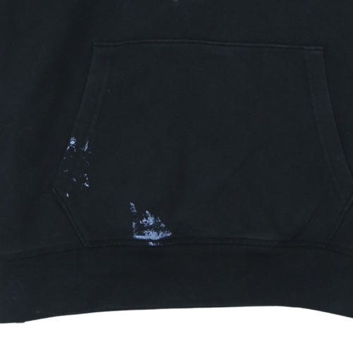 Levi's Mens Black Pullover Hoodie L Logo Graphic Cotton Fleece