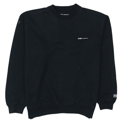 Reebok Men's Black Crew Neck Pullover Sweatshirt Size S