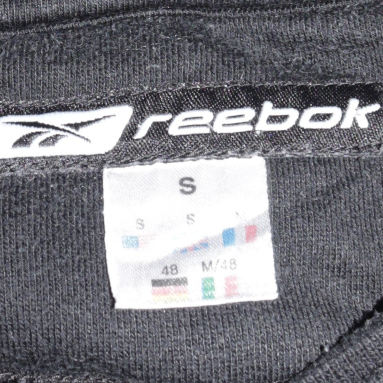 Reebok Men's Black Crew Neck Pullover Sweatshirt Size S