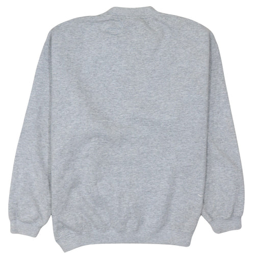 Reebok Men's Grey Pullover Sweatshirt Small Crew Neck Fleece