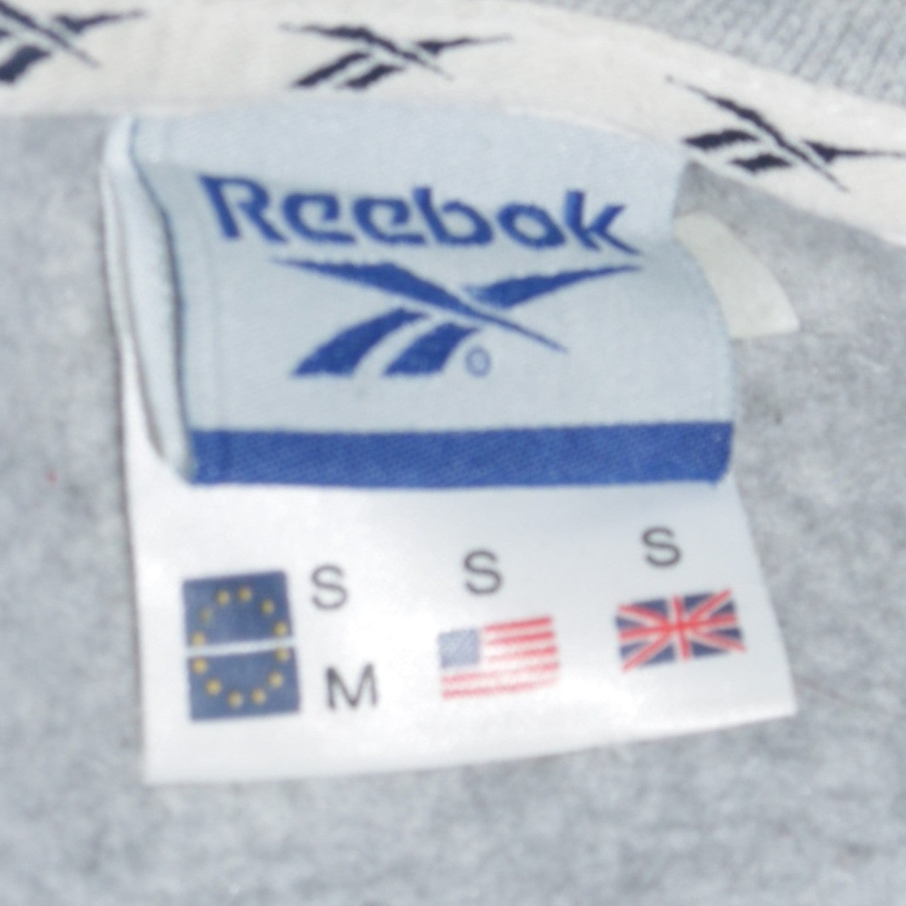 Reebok Men's Grey Pullover Sweatshirt Small Crew Neck Fleece