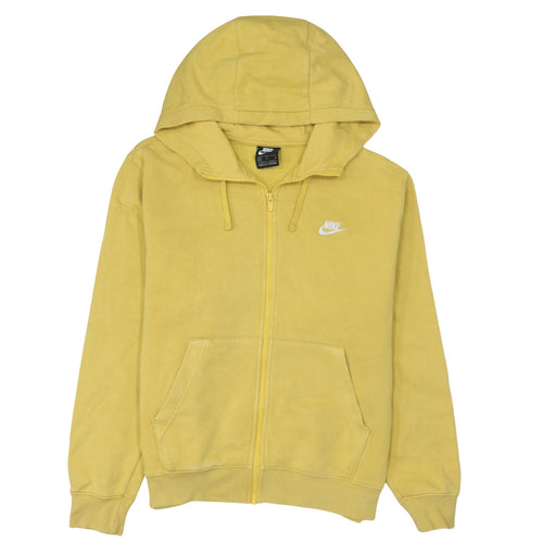 Nike Men's Yellow Full Zip Hoodie M Fleece Sportswear