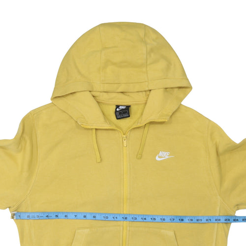 Nike Men's Yellow Full Zip Hoodie M Fleece Sportswear