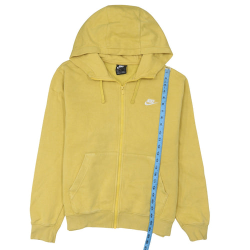 Nike Men's Yellow Full Zip Hoodie M Fleece Sportswear