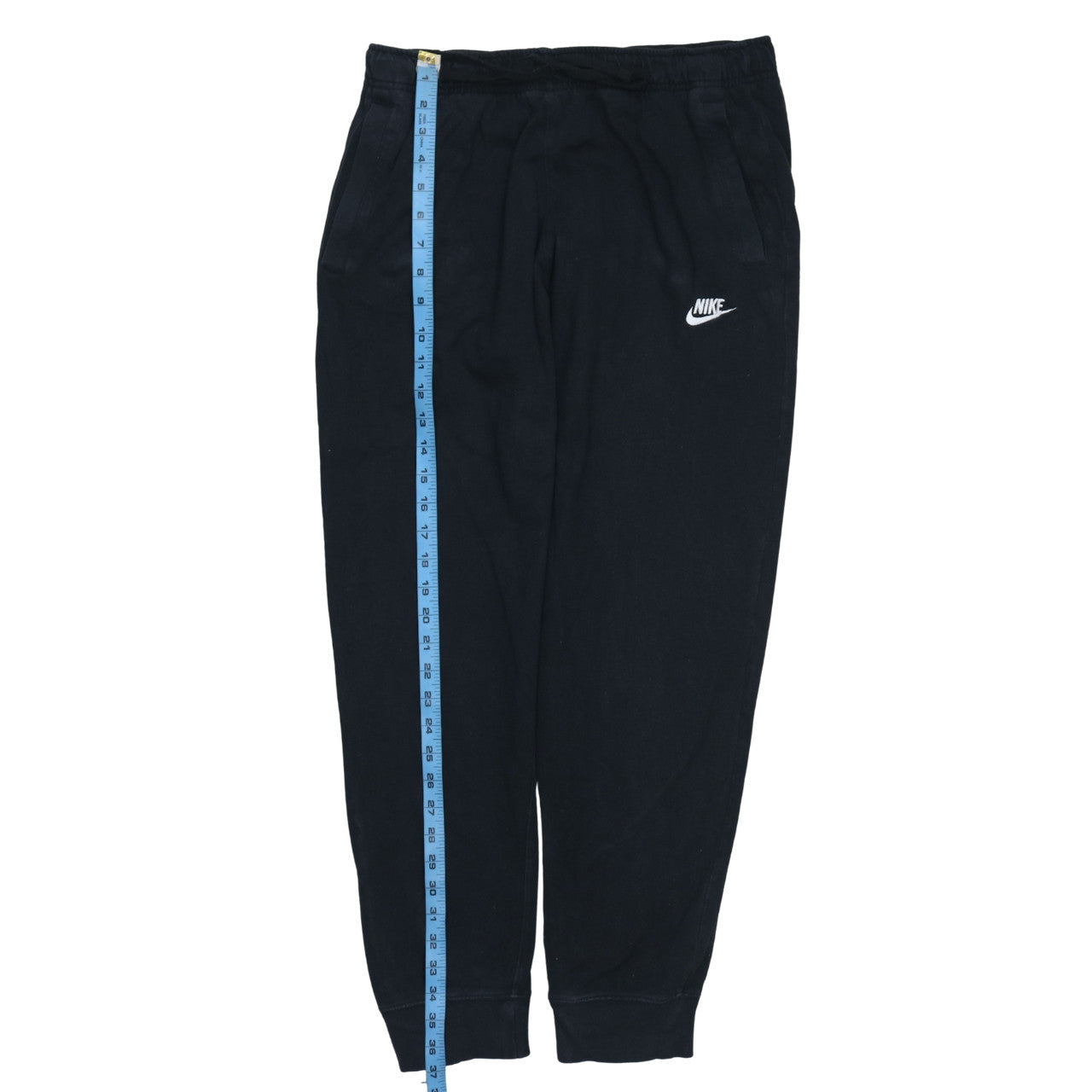 Nike Men's Black Cotton Jogger Sweatpants M Tapered Fit