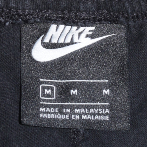Nike Men's Black Cotton Jogger Sweatpants M Tapered Fit