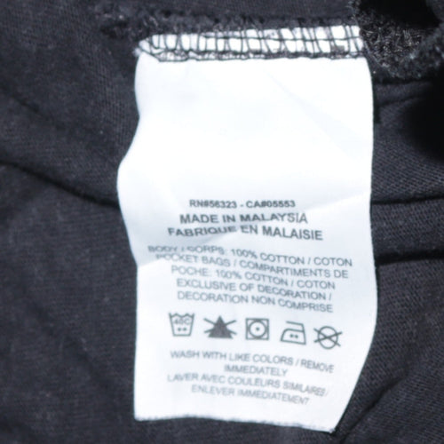 Nike Men's Black Cotton Jogger Sweatpants M Tapered Fit