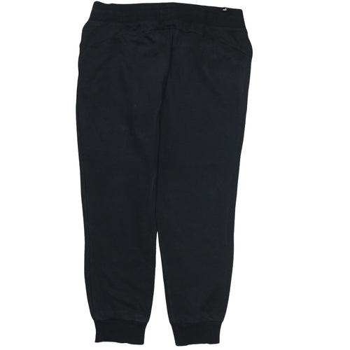 Puma Womens Black Jogger Sweatpants S Cotton Blend Fleece
