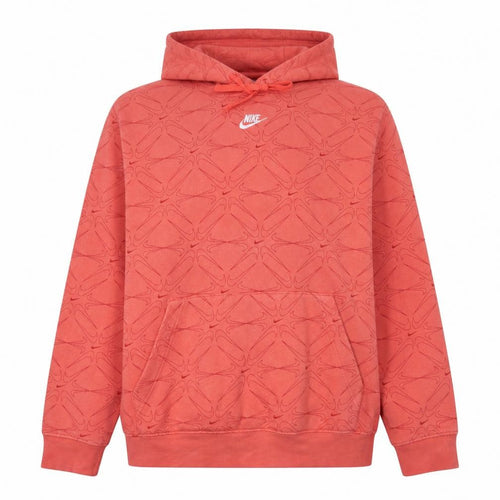 Nike Women Coral Pink Hoodie XL Pullover Cotton Blend Logo Design