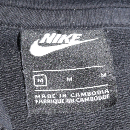 Nike Women's Black Gold Logo Pullover Hoodie Medium