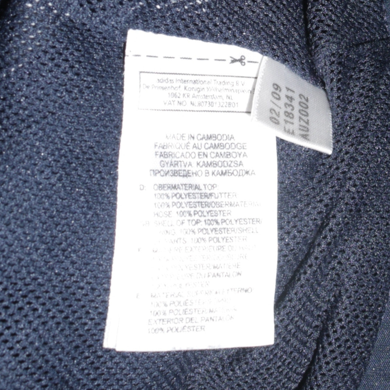 Adidas Men's Blue XL Track Jacket Full Zip Sportswear