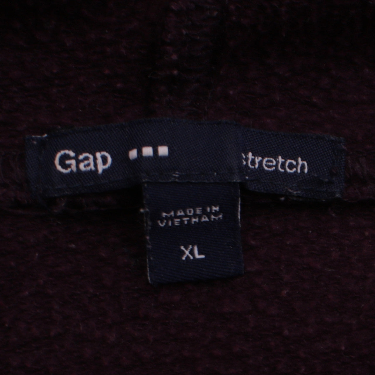 GAP Women Burgundy Pullover Hoodie XL Stretch Cotton Fleece