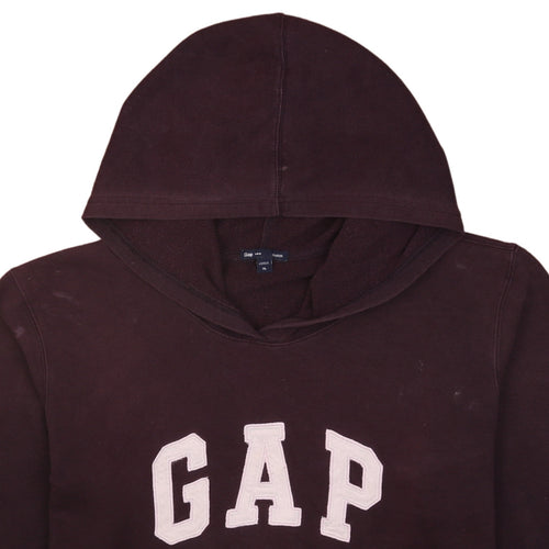 GAP Women Burgundy Pullover Hoodie XL Stretch Cotton Fleece