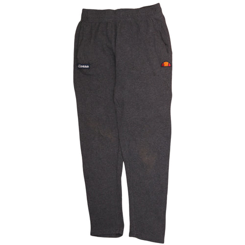 Ellesse Men's Grey Sweatpants S Regular Fit Fleece Joggers