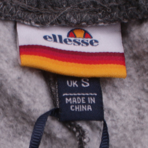Ellesse Men's Grey Sweatpants S Regular Fit Fleece Joggers
