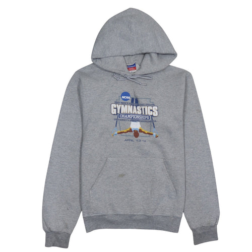 Champion Men's Grey Pullover Hoodie S Gymnastics Graphic Sportswear