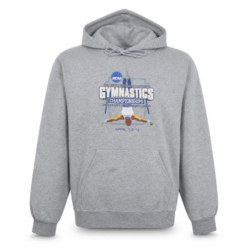 Champion Men's Grey Pullover Hoodie S Gymnastics Graphic Sportswear