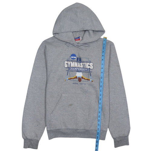 Champion Men's Grey Pullover Hoodie S Gymnastics Graphic Sportswear