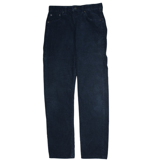 Levi's Men's Blue Corduroy Straight Leg Trousers Size 30
