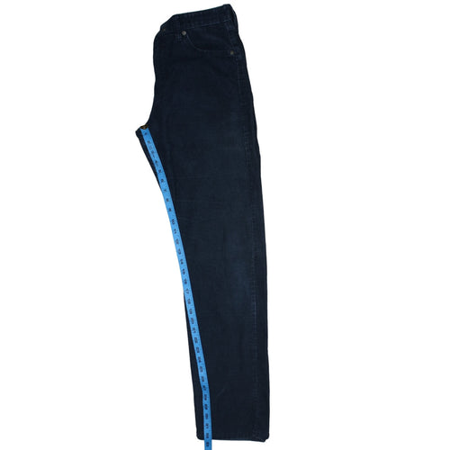 Levi's Men's Blue Corduroy Straight Leg Trousers Size 30