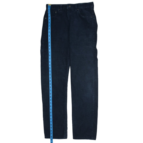 Levi's Men's Blue Corduroy Straight Leg Trousers Size 30