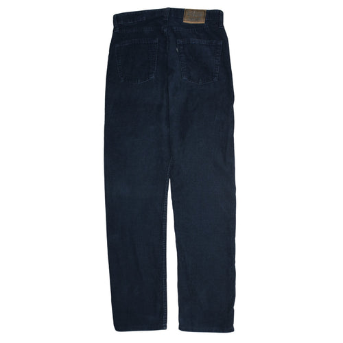 Levi's Men's Blue Corduroy Straight Leg Trousers Size 30